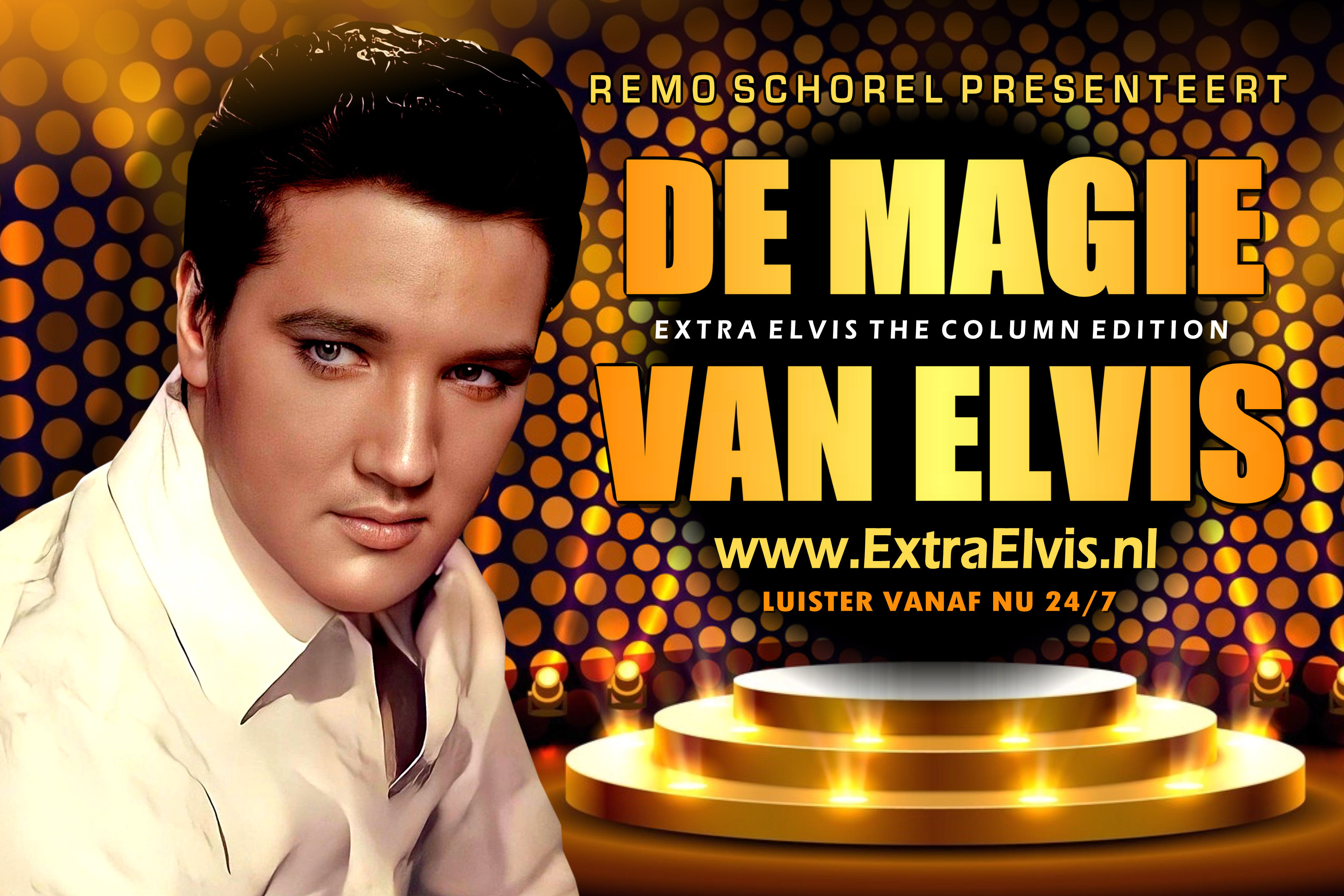 Flyer met de tekst De Magie Van Elvis
